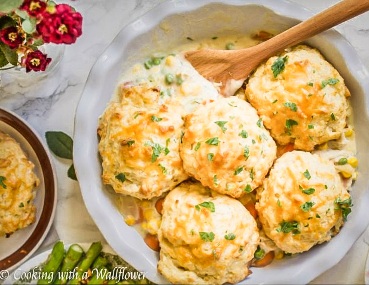 Chicken Pot Pie with Garlic Cheddar Biscuits – Magic City Radar